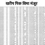 Kharip pik vima manjur