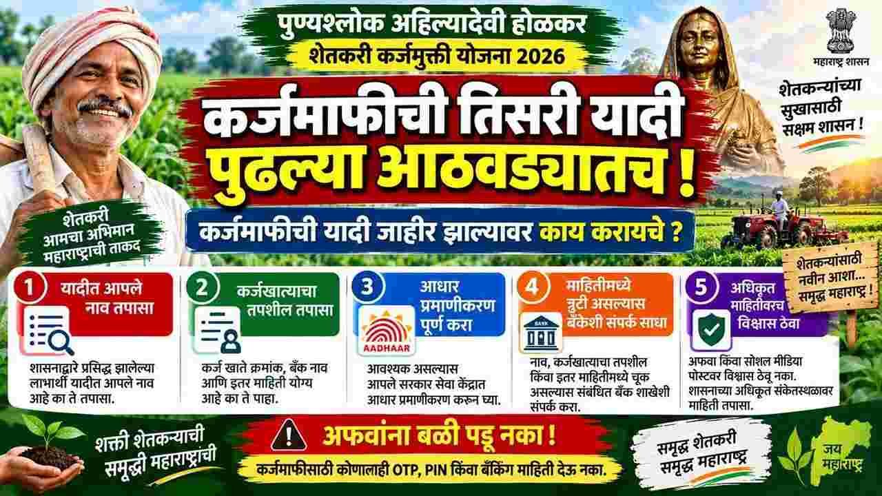 Farmer Loan Waiver Third List 2026